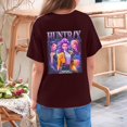 thumbnail image 3 of Moonsky Camisetas pop Hunt-ers de manga corta, jersey con estampado HUNTR/X, camisetas de verano, camisetas casuales holgadas para niñas, ropa gráfica Vino tinto 140, 3 of 4