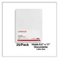 thumbnail image 4 of (3 pack) Universal UNV56417 2-Pocket 11 in. x 8-1/2 in. Laminated Cardboard Paper Portfolios - White (25/Pack), 4 of 6