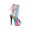 Multi Color, variant on 7" Platform Heel With Fringe Light Up.