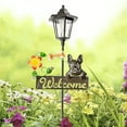 thumbnail image 5 of Pug Garden Solar Stake - "Welcome", 5 of 7