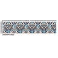thumbnail image 2 of East Fabric by the Yard Upholstery, Vintage Eastern Abstract Floral Pattern with Leaves Grid Style Lines, Decorative Fabric for DIY and Home Accents, Pale and Dark Blue Beige by Ambesonne, 2 of 4