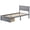Gray, variant on Veryke Wooden Full Szie Platform Bed Frame with Storage Drawer and Headboard, White