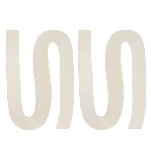 240pcs Quilling Strips Paper 5mm 54cm Origami Paper Quilling Strip for Art DIY Craft Christmas, Cream White