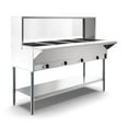 thumbnail image 5 of Four Pan Open Well Electric Steam Table with Undershelf and Sneeze-Guard, KM-OWS-4SG., 5 of 10
