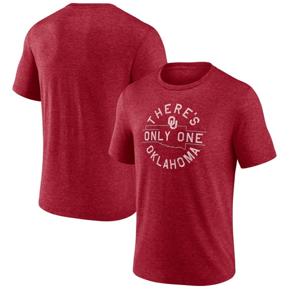 Men's Crimson Oklahoma Sooners Old School Cool Tri-Blend T-Shirt