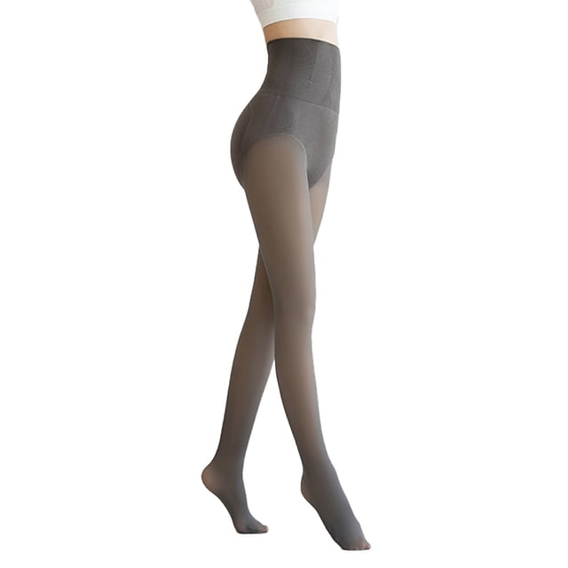 Cartilage High Waist Stewardess Grey Fake Meat-penetrating Base Skin-penetrating Pantyhose