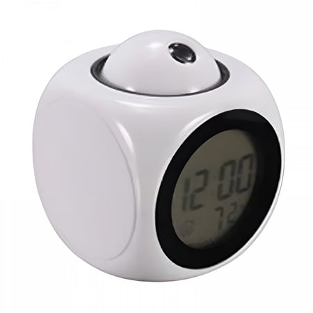 GJX 2026 New Projection Alarm Clocks,Digital Clocks Backlight Music Alarm Angle Projection Time Led Clock for Kids' Bedroom, for Children, Bedroom Decor, Nightstand, Educational Tools, Sleep Aid