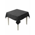 thumbnail image 2 of Black Burlap Texture Tablecloth Square Table Cloth 60x60, Waterproof Outdoor Table Cloth Covers Decorative Table Protector, Farmhouse Vintage Black Washable Table Cover for Kitchen Dinning Party, 2 of 8