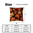 thumbnail image 5 of Maple leaves Throw Pillow Inserts Set Covers of 2 Decorative Velvet Throw Pillows with Unique Patterns - 16x16, 18x18, 20x20 Inches for Home Decor and Gifts, 5 of 6