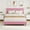 Pink flannel, variant on Upholstered Bed Frame with Adjustable Headboard - Heavy-Duty Platform, Wood Slat Support, No Box Spring Needed, Easy Assembly, Quiet & Stable