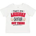 thumbnail image 3 of Inktastic That's My Awesome Brother out There with Baseballs Boys or Girls Toddler T-Shirt, 3 of 5