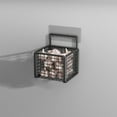 thumbnail image 7 of Xaoshaoyi Hanging Kitchen Baskets, Wall Mount Fruit Basket No Drilling Adhesive Small Metal Basket Wall Wire Baskets Bin for Kitchen(Black), 7 of 7