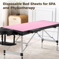 thumbnail image 3 of 100 PCS Disposable Bed Sheets, PP Non-Woven Covers for Lash Beds and Massage Tables, Waterproof Design, 31 x 71 Inches, Convenient and Hygienic Spa Essentials, 3 of 6