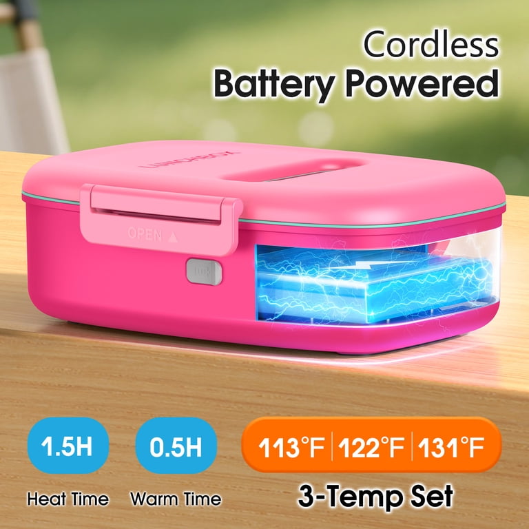 MPOW Cordless Electric Lunch Box, Heated & Chilled, Red photo 5