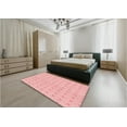 thumbnail image 5 of Ahgly Company Machine Washable Indoor Rectangle Transitional Pink Area Rugs, 2' x 5', 5 of 7