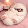 thumbnail image 6 of AUQ 2026 New Cute Cat Sleeping Bags for Adults Kids Backpacking Hiking Camping Microfiber Liner,70"X32" Cold Warm Weather 4 Seasons Indoor Outdoor Use,Lightweight and Waterproof,Warm Gifts, 6 of 6