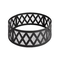 Living Accents Steel Round Propane Fire Pit Black 36"