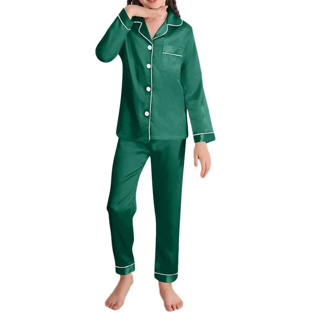 Niñas Ropa Color Sólido Manga Larga Traje de Hogar 60% Algodón 40% Lino, Invierno Bebé Niños Ropa Conjunto para Niño Pequeño