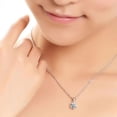 thumbnail image 4 of Wedding Exquisite Jewelry Set Real Pure 6 Claw Set Zircon Cz Pendant Earrings Set, 4 of 5