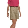 thumbnail image 1 of BlueGeneration Ladies Flat Front Teflon Treated Twill Shorts - Khaki Length 7 1/2 Inch Waist 6, 1 of 1