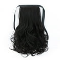 thumbnail image 1 of CNKOO Extension Queue de Cheval Longue Naturelle Bouclée Perruque pour Quotidien & Cosplay Brun Noir, 1 of 2