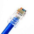 thumbnail image 3 of OULLX 20/50/100pcs RJ45 Connector 6U Gold PlatedPass Through Ethernet Cables Module Plug Network RJ-45 Crystal Heads Cat5 Cat5e, 3 of 5