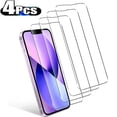 thumbnail image 1 of 4Pcs Tempered Glass For iPhone 14 Pro Screen Protector Glass Film, 1 of 2