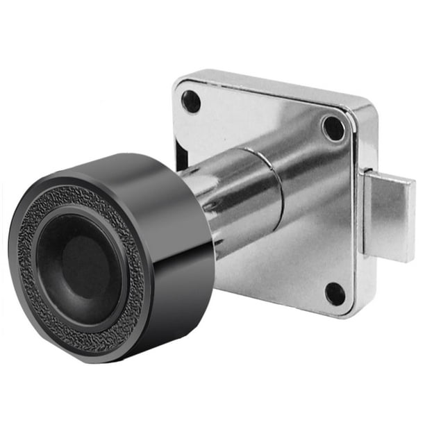 Cerradura de cajón con huella dactilar, cerradura biométrica con huella dactilar para taquilla de gabinete de oficina Diámetro 34 mm
