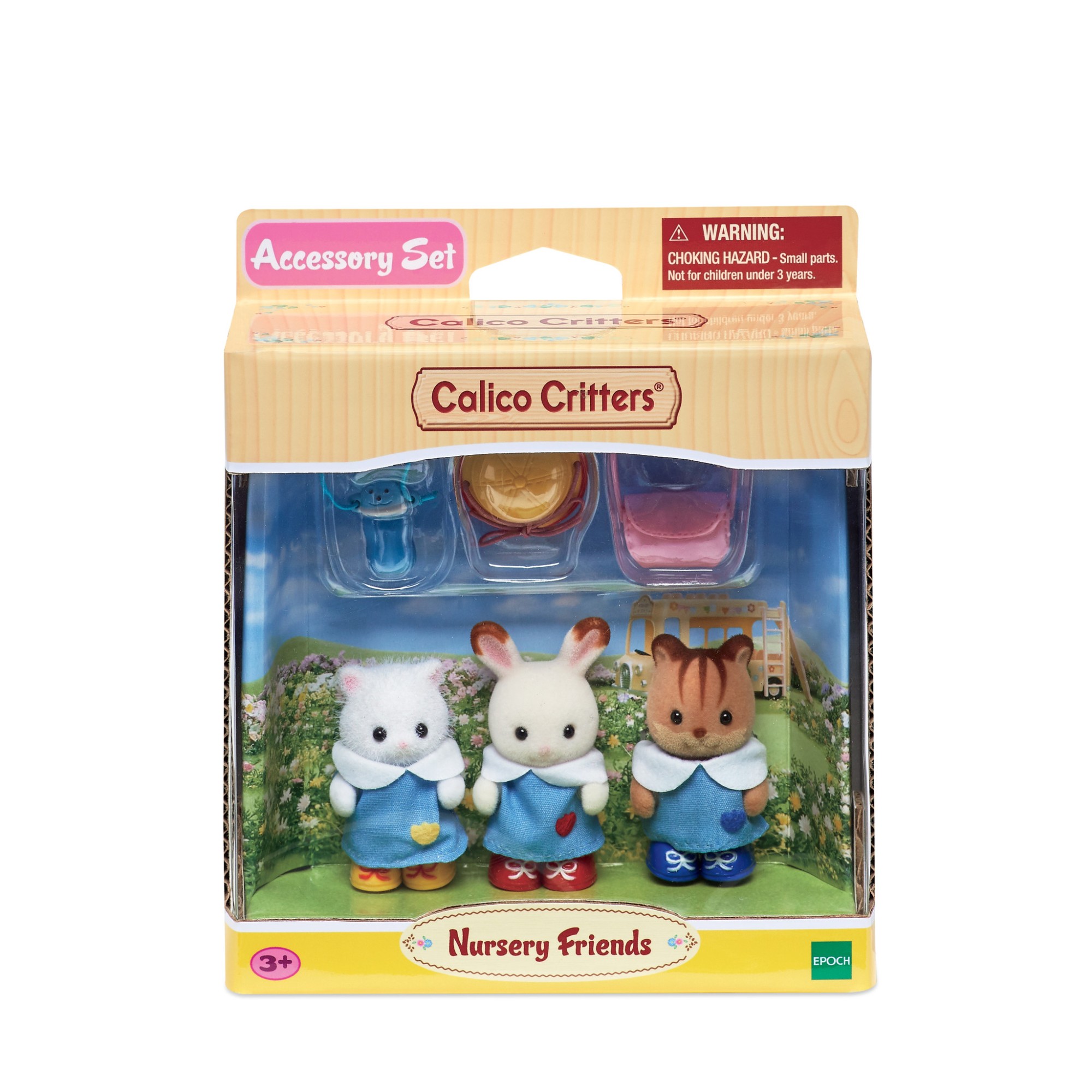 Calico Critters Nursery Friends, Set of 3 Collectible Doll Figures in Nursery School Outfits - image 2 of 4