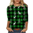 thumbnail image 1 of T-shirt de Base à Col Rond à Manches Courtes pour Tous les Jours, Doux, Confortable, Haut Décontracté pour Dames, Blouse Tunique, 1 of 5