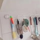 thumbnail image 4 of Soporte de barra redonda autoadhesivo, 4 Uds. Soportes de gancho para cortinas, fijaciones, soporte para barra, sin taladro, soportes para barra de cortina, ganchos para barra de toalla, 4 of 5