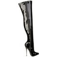 thumbnail image 2 of DAGGER-3000, 6 1 4" Solid Brass Heel Plain Stretch Thigh Boot, 2 of 5