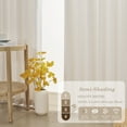 thumbnail image 2 of Topfinel Light Filtering Curtains Natural Pinch Pleated Drapes Back Tab Pinch Pleat Hooks Rings Window Treatments for Living Room Bedroom, Ivorybeige, 40x108 inch, 2 Panels, 2 of 12