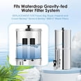 thumbnail image 3 of Waterdrop NSF/ANSI 42&372 Certified Water Filter, Replacement for Berkey® BB9-2® Black Filters, Pack of 2, 3 of 9