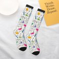 thumbnail image 4 of Daiia Sports Socks Chemical Flasks And Test Tubes Printed Novelty Crew Socks for Men Women Knee High Socks Cotton Socks Soft & Breathable Support Unisex Socks, 4 of 9