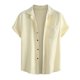 thumbnail image 1 of Camisas s Para Hombre Interior Camisa casual de playa de manga corta para hombre de verano (Beige, M), 1 of 5