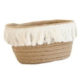 thumbnail image 3 of Miangastore Jute Storage Basket Small Khaki Knitting Design Decorative Desktop Basket For Organizing Sundries For Home Use, 3 of 8