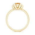 thumbnail image 2 of Rosec Jewels Natural Citrine Solitaire Engagement Ring - Bezel Set Citrine Flower Ring - 1.2 Ct - AAA Quality - with Jewelry Box, 10K Yellow Gold, US 8.00, 2 of 8