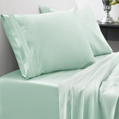 1500 Thread Count Egyptian Quality Microfiber Deep Pocket Bedroom Sheet Set