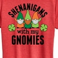 thumbnail image 3 of Instant Message - Shenanigans With My Gnomies - Women's Short Sleeve Graphic T-Shirt, 3 of 6