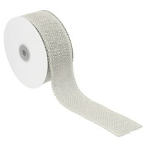 Uxcell 2 Inch Wide 10 Yards Burlap Ribbon, Natural Jute Fabric Crafts Roll Gift Wrapping White