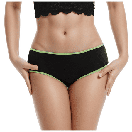Fulorrnie Underwear for Women Plus Size Briefs Breathable Comfort Panties Sport Seamless Elastic Waist Panty B XS