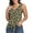 Leopard Khaki, variant on FIUFY Womens Tank Tops Sleeveless Button Down Shirts V Neck Tie Front Knot Tunic Blouses
