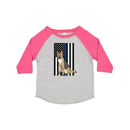 

Inktastic Law Enforcement Flag Dog K-9 Gift Toddler Boy or Toddler Girl T-Shirt