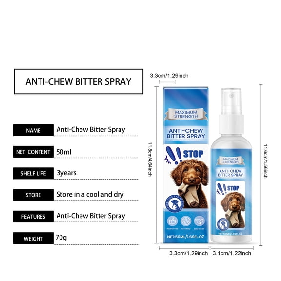 Momihoom Maximum Strength Anti-Chew Bitter Spray for Dogs and Cats