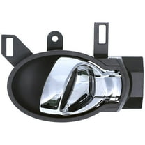 Dorman 15775 Interior Door Handle for Specific Nissan Models, Chrome; Black