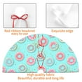 thumbnail image 4 of Lsque Colorful Sweet Donuts Print Christmas Tree Skirt, Tree Skirt with Ties or Velcro, Perfect for Holiday Decorations, Halloween, and New Year-30", 4 of 7