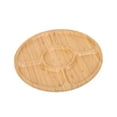 thumbnail image 4 of Bandeja de madera decorativa para servir, bandejas de madera para té, redondas. 25x25cm, 4 of 9