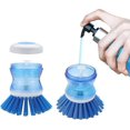 thumbnail image 3 of Hydraulic Pan Washing Brush, Non Stick Oil Pan, Kitchen Press Pan Washing Brush, Automatic Liquid Filling Sponge Dish Washing Brushpink, 3 of 5
