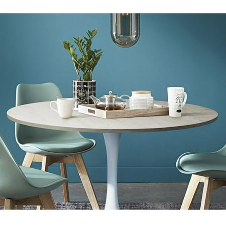 Homy Casa Oak Round Top Dining Table 39 4 Diameter Pedestal White Home Lunch Canada Homy Casa Oak Round Top Dining Table 39, Round Table Albany Ca